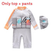 (Egg Shell,XL(Child))Boys Cartoon Dinosaur Floatation Swimsuit Suitable For Safe Activity Water