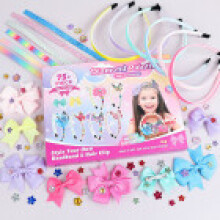 (Butterfly)Kit matériel sirène bandeau licorne papillon bricolage enfants avec strass pour cadeau créatif
