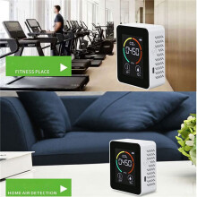 3X Temperature & Humidity Meter,Air Quality Monitor,CO2 Detector,3-In-1 Digital Air Pollution Carbon Dioxide Detector A
