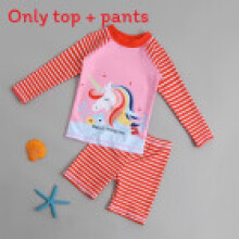 (Unicorn,3XL(Child))Toddler Swimwear With Cartoon Print And Breathable Material For Water Sport