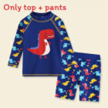 (Red Dragon,M(Child))Boys Swimwear Set With Elastic Polyester And Cartoon Print Design For Poolside