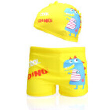 (Yellow Dino,XL(Child))Toddler Boys Swim Pants With Polyester Material For Water Sports Pool Activities