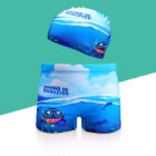 (Diving Fish,XXL(Child))Toddler Boys Swim Pants With Polyester Material For Water Sports Pool Activities