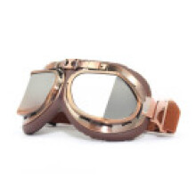 (Mercury)Harley Retro Copper Frame Motorcycle Goggles With Windproof Features For Offroad And Riding Street