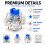 60PCS  Mechanical Keyboard Switches Clicky Tactile Key Replacement Set with  Puller Cleaning Lube Brush 3
