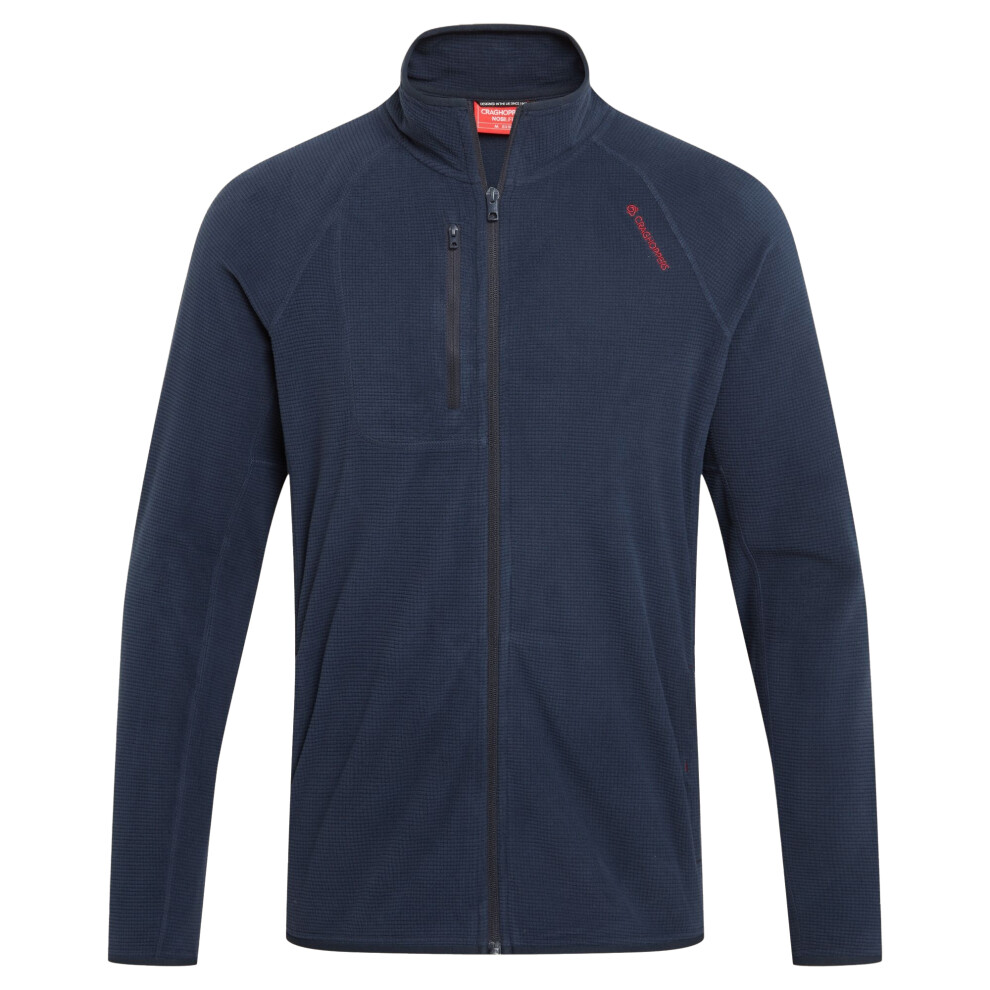 Craghoppers (M, Blue Navy) Mens Bromsgrove Nosilife Full Zip Golf Fleece Jacket