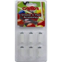(10mm, White) Carta Sport Pool Cue Tips (Pack of 6)