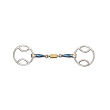 (5in, Blue) Shires Sweet Iron Roller Horse Bevel Bit