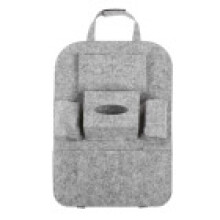 (Light Gray)Auto Car Seat Back Organizer Holder Bag Stuff Multi Pocket Backseat Bags Hanging