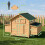 PawHut PawHut Chicken Coop with Nesting Box, Openable Top, Pull-Out Tray, Yellow 3