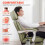 Homcom HOMCOM Vibration Massage Office Chair w/ Heat Reclining Function, Lime Green 6