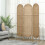 Homcom HOMCOM 3-Panel Folding Freestanding Privacy Screen, Natural Wood Finish 9