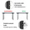 4 Pcs Folding Table Risers for Straight/Bent Leg,Table Leg Extensions 2 Levels/Heights Table Leg Extenders 3
