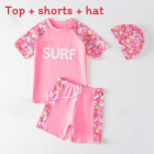 (Pink,XL)Cartoon Astronaut Swimsuit With Polyester Material For Pool And Fun Beach