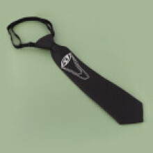 (Style1)Contemporary Metal D Letter Tie With Arrow Shape For Business And Street Style