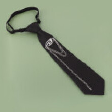 (Style2)Contemporary Metal D Letter Tie With Arrow Shape For Business And Street Style