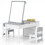 Conjunto de mesa e cavalete de arte infantil, 2 cadeiras, com espaço para armazenamento. 6