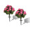Conjunto de 2 Gerânios Artificiais Rosa, para Ambientes Internos e Externos 6