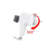 (White(360 Rotations)) Phone Holder Car Air Vent Mount Universal Gravity Stand Cradle Phone Mobile An