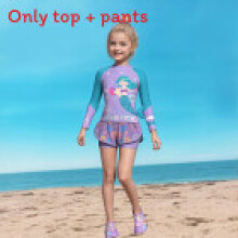 (Seashell,3XL(Child))Mädchen Bademode Set mit Polyester Material für Wasseraktivitäten Sommer Urlaub