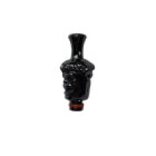 (A - Schwarz)Attacco Driptip 510 per evaporatore acciaio inox alluminio air control fusoliera