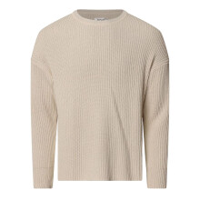 (XS, Cream) Replay Mens Ribbed Crew Neck Jumper