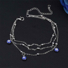 (Silver) Eyes Evil Beads Anklets Women Pulseras Tobilleras Mujer Bracelet Anklet Pendant