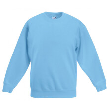 (3-4 Years, Sky Blue) Fruit Of The Loom Kids Unisex Premium 70/30 Sweatshirt