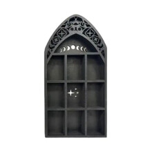 Wall Wooden Shelf Crystal Display Shelf Trinket Shelf Books Shelf Makeup Shelf Vase Pottery Storage Rack A