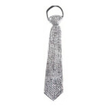 (A)Unisex Geometric Tie With Metallic Look And Arrow Shape For Casual Events