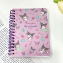 (Kuromi) Date A6 Kuromi Book Notebook Sanrio Book Office Notepad Spiral Lined Paper Bound