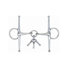 (5.5in, Silver) Shires Jointed Horse Full Cheek Snaffle Bit