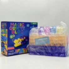 (60pcs)Squishy Jelly Building Blocks Toy With Large Particles For Toddler And Play Kid