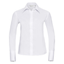 (XL, White) Russell Collection Ladies/Womens Long Sleeve Ultimate Non-Iron Shirt