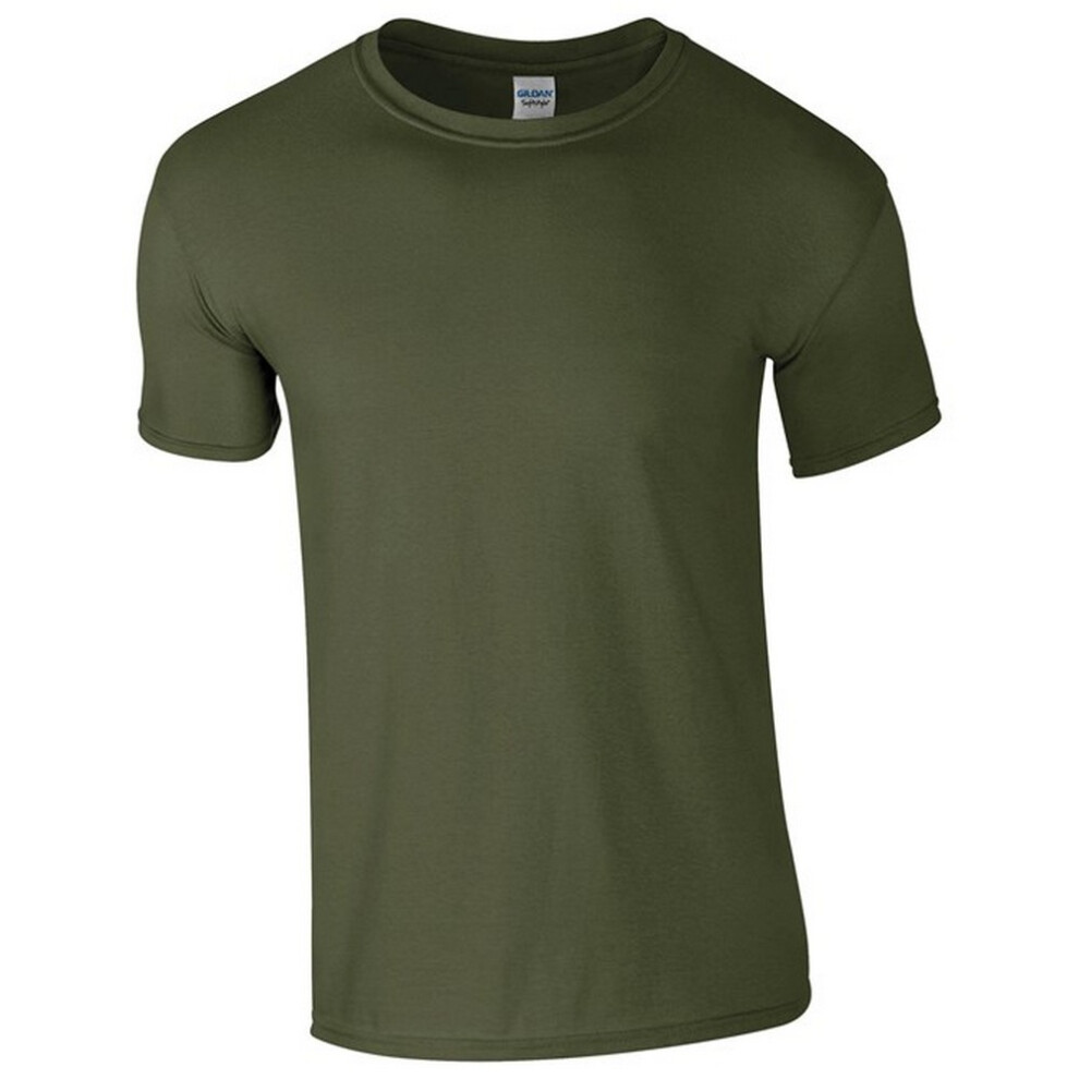 Gildan (M, Military Green Heather) Unisex Adult Softstyle Heather T-Shirt