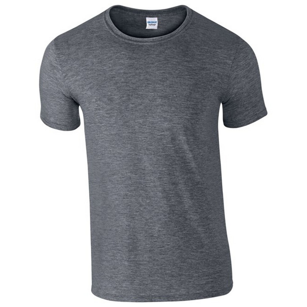 Gildan (5Xl, Dark Heather) Unisex Adult Softstyle Heather T-Shirt
