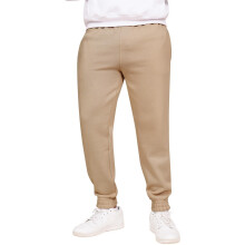 (L, Sand) Casual Classics Unisex Adult Blended Core Regular Jogging Bottoms