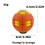 (Orange)Pla Material Gyroscope Toy With Lighted Or Nonlighted Versions For Relaxation 1