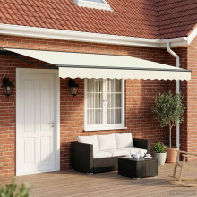 vidaXL Manuell einziehbare Markise Creme 4 x 2 m
