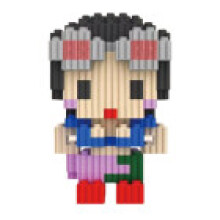 (Robin,493pcs)One Piece Micro Diamond Luffy Robin Nami Chopper Zoro Usopp Building Blocks