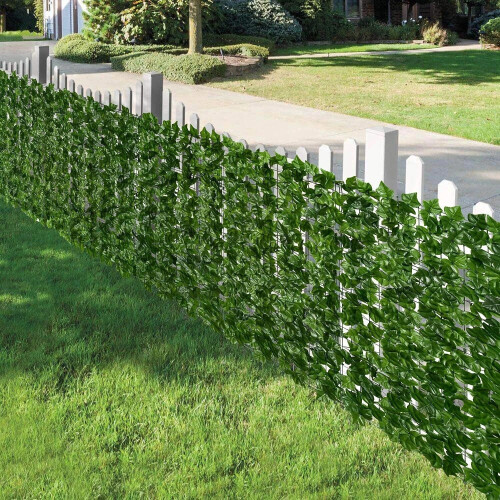 3x1m Artificial Ivy Hedge Roll Privacy Scren Green 1
