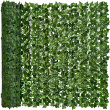3x1m Artificial Ivy Hedge Roll Privacy Scren Green