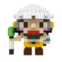 (Usopp,556pcs)One Piece Micro Diamond Luffy Robin Nami Chopper Zoro Usopp Building Blocks