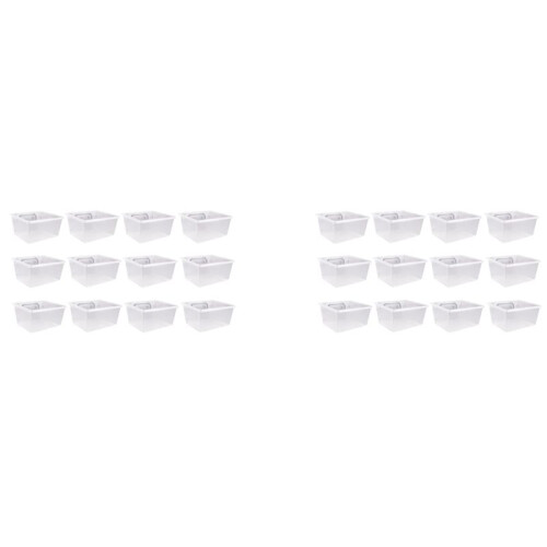 24 Pieces Pegboard Plastic Bins Kit - Pegboard Bins with Hooks - Pegboard Accessories Workbench Bins Fits to Peg Board