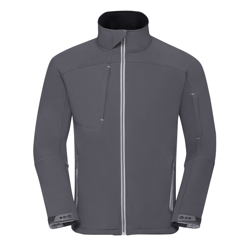 Russell (3Xl, Iron) Mens Bionic Soft Shell Jacket