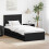VidaXL vidaXL Bed Frame with Drawer Black 90 x 200 cm Engineer Wood 1