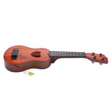 Early Childhood Education Guitar Toy Classical Ukulele Guitar Instrument Simulation Small Guitar Kindergarten Instrument Four-String Guitar Can