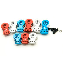 25T Teeth Tooth Half Servo Arm Horn for 1/8 1/10 RC Car Boat FUTABA/SANWA/TACTIC/ACOMS//AITEC//SAVOX,18mm Red