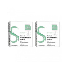 (2pcs,Green)Nano Micro Needle Plaster Slimming Micro Needle Plaster Firming Linecare Patches