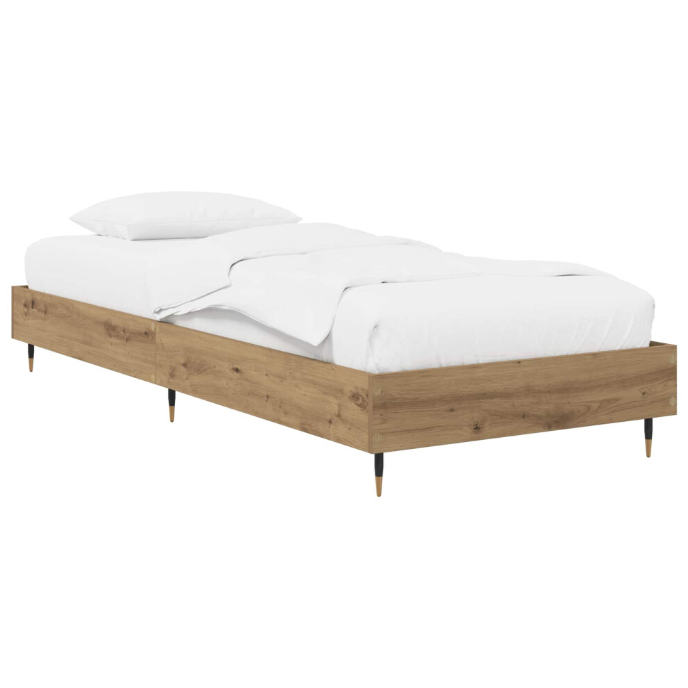 Vidaxl Bed Frame Artisian Oak 80 X 200 Cm Engineered Wood